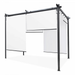 Pavėsinė Pergola SPRINT PLUS 290x290 cm, Anthracite/White