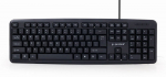 Klaviatūra Gembird KB-U-103 EN/RU, juoda