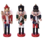 Pakabinamų kalėdinių dekoracijių rinkinys NUTCRACKER, 12 cm, 3 vnt