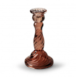 Stiklinė žvakidė CASPAR, rudos spalvos, 9 x 16 cm, 1 vnt