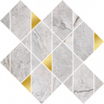 Keraminės sienų plytelės STONE HILLS GREY MOSAIC GLOSSY 29,7 x 29,7 cm