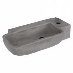 Praustuvas DIFFERENZ Saba 36,5x19,5, tamsiai pilkos spalvos