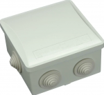 Vir&scaron;tinkinė paskirstymo dėžutė Vilma, 80x80x40mm, 650 &deg;C, IP44, pilkos sp.