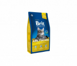 Sausas ėdalas suaugusioms katėms BRIT PREMIUM su la&scaron;i&scaron;a, 1,5 kg