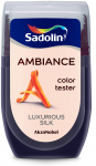 Spalvos testeris SADOLIN AMBIANCE LUXURIOUS SILK, visi&scaron;kai matiniai, 30 ml