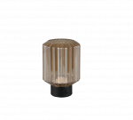 Stalinis LED &scaron;viestuvas REALITY LORD 1,5W 3000K 100lm įkraunamas juodos/aukso sp &Oslash;13x19cm