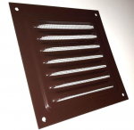 Metalinės ventiliacijos grotelės MVM200SR, 200 x 200 mm, rudos sp.