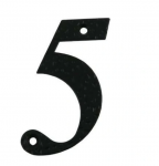 Namo numeris 5, 100 mm., juodos sp.