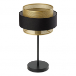 Stalinis &scaron;viestuvas OSRAM HORNET TABLE 1xE27 10W juodos/aukso sp, &Oslash;25x44cm