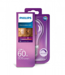 LED lemputė PHILIPS Classic, A60, E27, 5,9W (=60W), 2200-2700K, 806 lm, filamentinė,  &scaron;iltos sp.