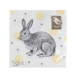 Servetėlės ELEMENTS SENSE RABBIT, 3 sl., 33 x 33 cm, 20 vnt