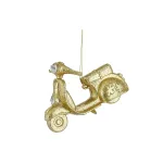 Pakabinama kalėdinė dekoracija SCOOTER, auksinės sp., 12 x 8 x 4 cm