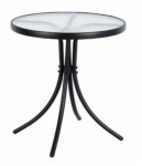 Lauko stalas Trapani, &oslash;60x70 cm, juodas