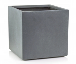 Lauko keraminis vazonas ECOLITE, tamsiai pilkos sp., 31 x 29 x 31 cm