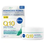 Itin lengvas glotninamasis dieninis veido kremas su SPF15 Nivea Q10, SPF15, 50 ml
