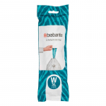 &Scaron;iuk&scaron;lių mai&scaron;ai BRABANTIA PerfectFit W, baltos sp., 5 L, 20 vnt, 18 mikr