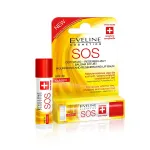 Maitinamasis atkuriamasis lūpų balzamas Eveline Cosmetics SOS Classic SPF 20, 4,5 ml