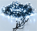 Elektrinė girlianda, IP44, 320 LED, 8 režimai, &scaron;altai baltos sp, 6/18val. laikmatis, 24+3m