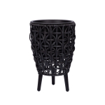 Vazonas WICKER 21x21xH32cm, juoda