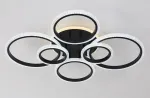 Lubinis LED &scaron;viestuvas BALTIK GAISMA K39368/2+2+2+1 BK, 112W, 3000-6500K, 4705lm 78x65x13cm su pultu