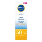 Matinantis apsauginis veido kremas Nivea Sun UV Face Shine Control, SPF50 Light Tinted, 50 ml
