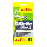 Vienkartiniai skustuvai jautriai odai Gillette Blue3 Sensitive, 5 vnt.