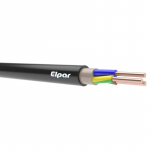 Instaliacinis kabelis, ELPAR CYKY, 3 x 1,5 mm&sup2;, juodos sp, 25 m