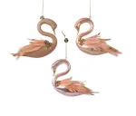 Kalėdinis eglės žaisliukas DECORIS Balloon Swan, 3 rū&scaron;ys, 13 x 4 x 10 cm, 1 vnt