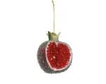 Stiklinis kalėdinis eglės žaisliukas POMEGRANATE, raudonos sp., 6,7 x 8,3 x 10,1 cm, 1 vnt