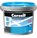 Elastingas plytelių siūlių glaistas CERESIT CE40 AQUASTATIC 18, juodos sp., 2 kg