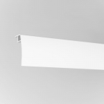 Aliuminio juosta profiliui UNIVERSAL-PROFILIS, 2 bėgelių, baltos sp., 300cm