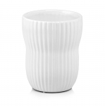 Keraminis orchidėjų vazonas BARCELONA,  baltos sp., 13 x 16 cm