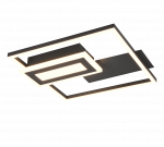 Lubinis LED &scaron;viestuvas REALITY SPIRO, 22W, 3000K, 2500lm,  juodos sp., 6x33x30cm