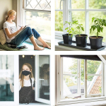 Tinklelis nuo vabzdžių langams, 150x180 cm, baltas