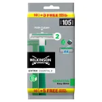 Vienkartiniai skustuvai jautriai odai Wilkinson Extra Essential 2 Sensitive, 15 vnt.
