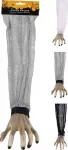 Dekoracija HALLOWEEN ZOMBIE HAND, 3 rū&scaron;ių, 5,5 x 13 x 55,5 cm