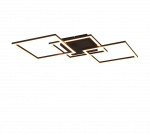 Lubinis LED &scaron;viestuvas REALITY Trail, 31W, 3000 K, 3550 lm, juodos sp., 52 x 52 x 7 cm