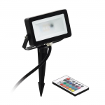 Įsmeigiamas LED lauko &scaron;viestuvas  EGLO FAEDO, IP44 10W 900lm RGB, 4,8x19,5x16,7cm su pultu