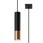 Pakabinamas &scaron;viestuvas SOLLUX LOOPEZ 1 juoda/vario, 40 W