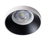 Įleidžiamasis &scaron;viestuvas KANLUX SIMEN, 1 x G5,3/GU10, max 50W, baltos ir juodos sp., &Oslash;7,5 cm