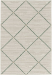 Lauko ir vidaus kilimas CREYA PALMA, 170 x 120 cm, baltos sp., 100% polipropileno