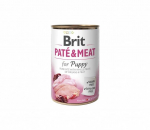 Konservuotas ėdalas &scaron;unims BRIT CARE CHICKEN&TURKEY FOR PUPPY su vi&scaron;tiena ir kalakutiena, 400 g