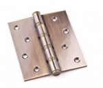 Durų lankstas 421, 100 x 86 mm, universalus, durims be užlaidos, sendinto žalvario sp.