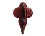 Pakabinama kalėdinė dekoracija PAPER ORNAMENT, tamsiai raudonos sp., 40 x 24 cm, 1 vnt