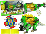 Transformeris dinozauras Dinobots 2in1 su &scaron;audymo funkcija, žalias