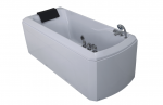 Masažinė vonia RELAX, su pagalvėle, 170 x 80 x 70 cm, baltos sp.