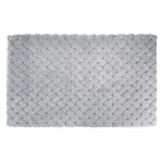 Vonios kilimėlis CREYA INTRECCIO, perdirbta medvilnė, &scaron;viesiai pilkos sp., 60 x 110 cm