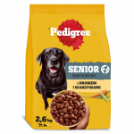 Sausas &scaron;unų ėdalas PEDIGREE Senior, su pauk&scaron;tiena ir daržovėmis, 2,6 kg