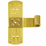 Vartų lankstas T tipo ZR 165/13, 165 x 110 x 3 mm, platus, geltonos sp.