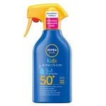 Įdegio pur&scaron;kiklis vaikams Nivea Sun Kids Protect & Care, SPF50+, 250 ml
